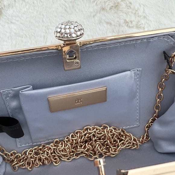 Inc International Concepts Alea Geometric Clutch Silver Gold Crossbody - Picture 6 of 8